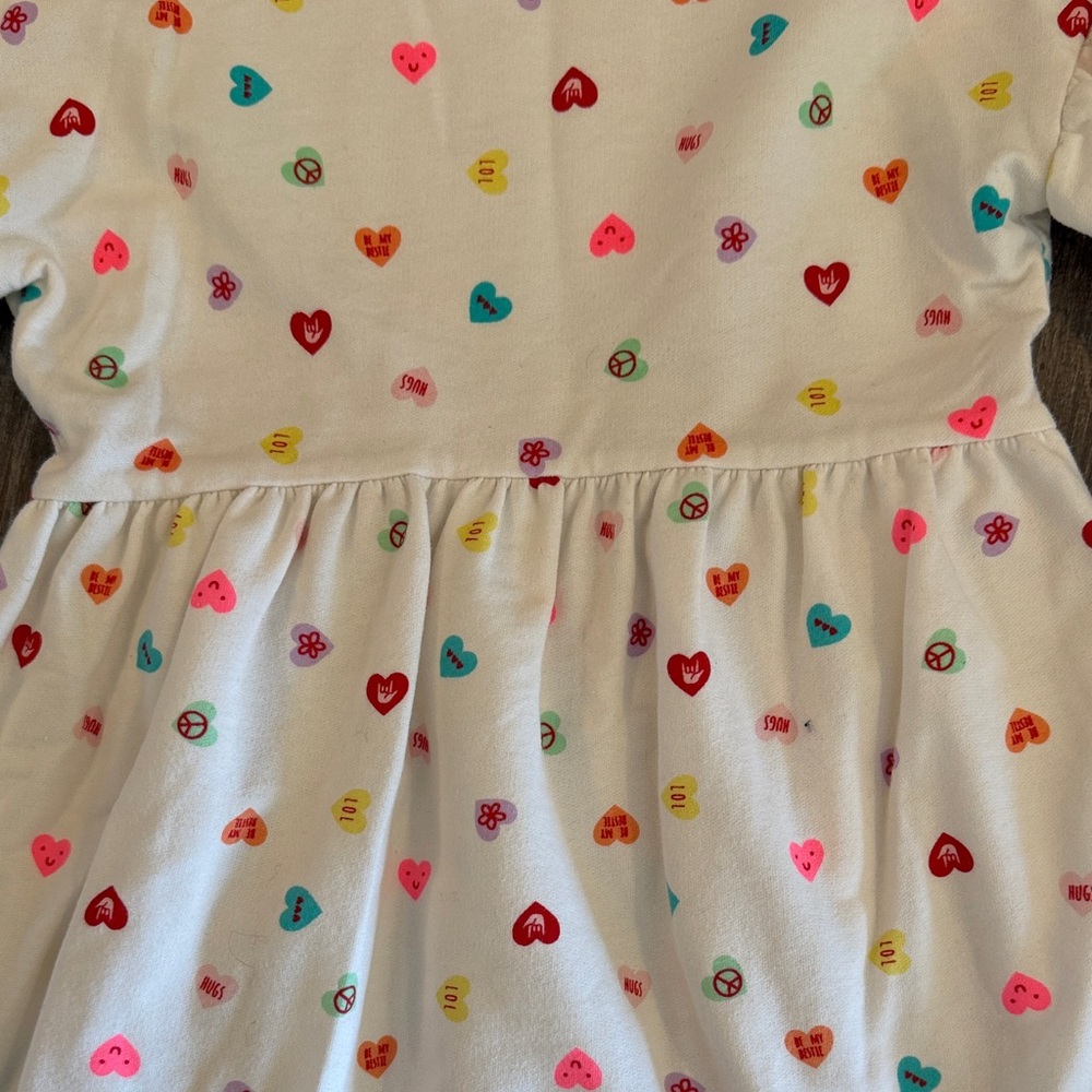 Cat & Jack Multicolor Heart Print Dress - Picture 11 of 11
